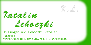 katalin lehoczki business card